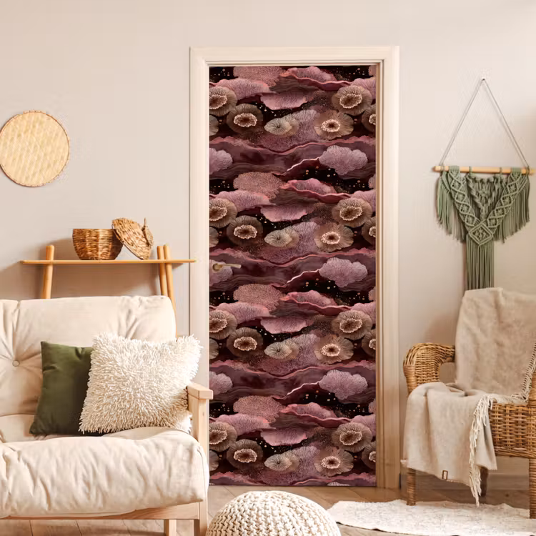 Deursticker - Koraal - Organisch - Roze — 4