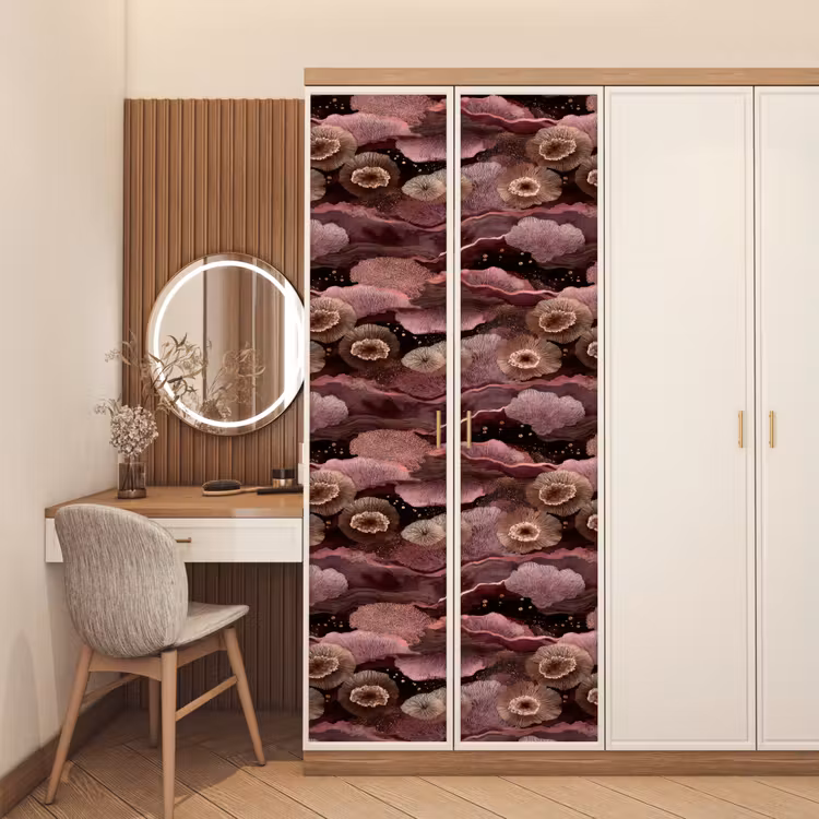 Deursticker - Koraal - Organisch - Roze — 5