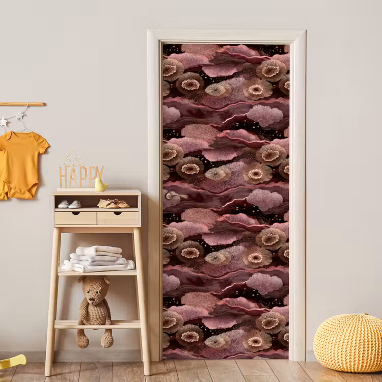 Deursticker - Koraal - Organisch - Roze — 6