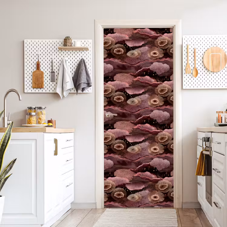 Deursticker - Koraal - Organisch - Roze — 7