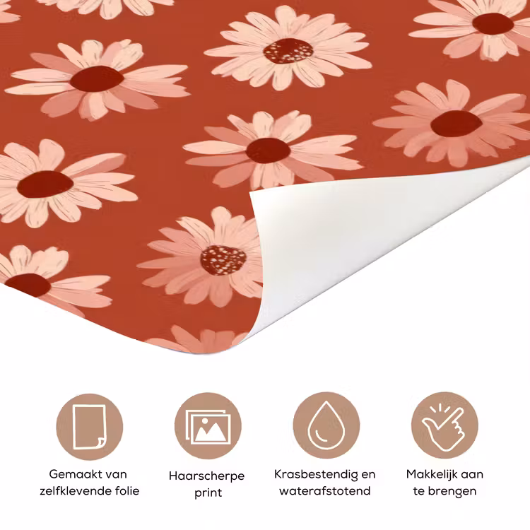 Deursticker - Madelief - Retro - Terracotta — 3