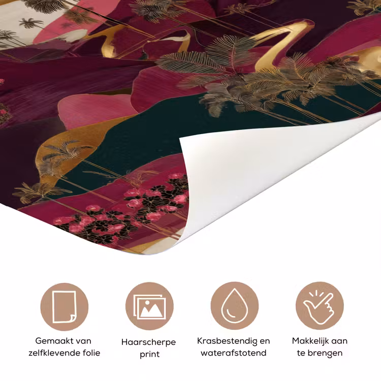 Deursticker - Magisch - Palmbomen - Goud — 3