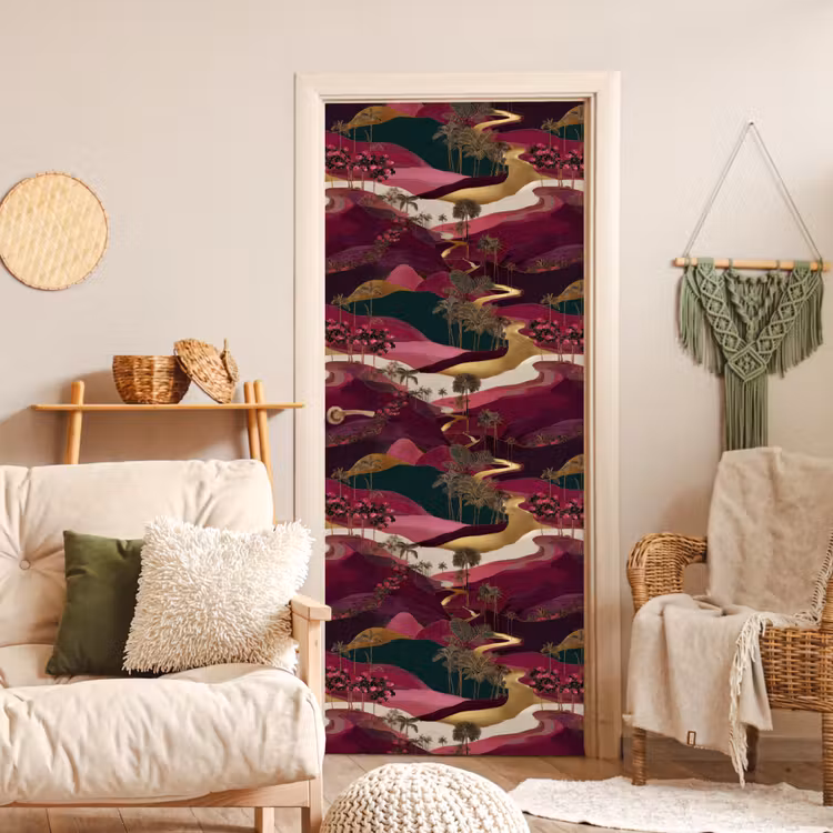 Deursticker - Magisch - Palmbomen - Goud — 4
