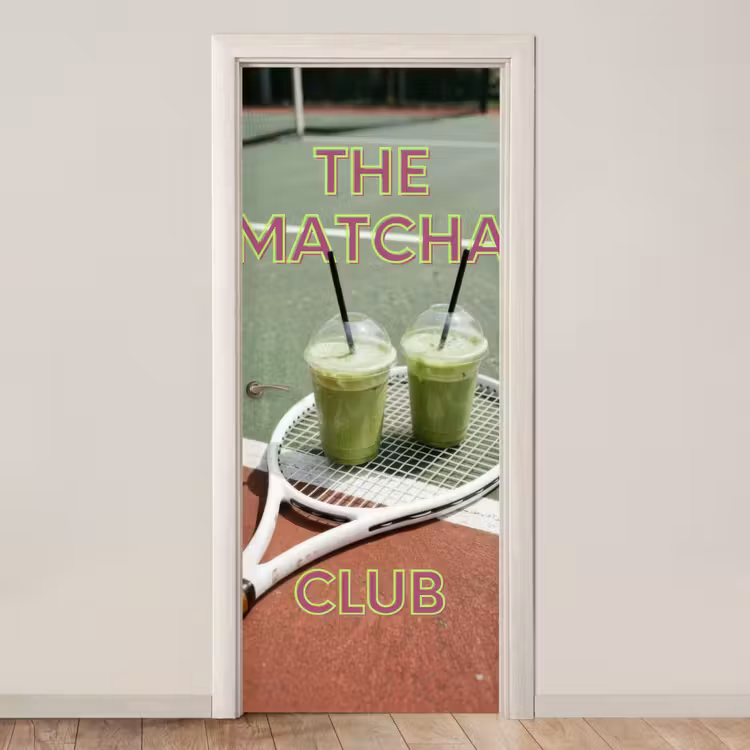 Deursticker - Matcha Club - Tennis - Matcha — 1