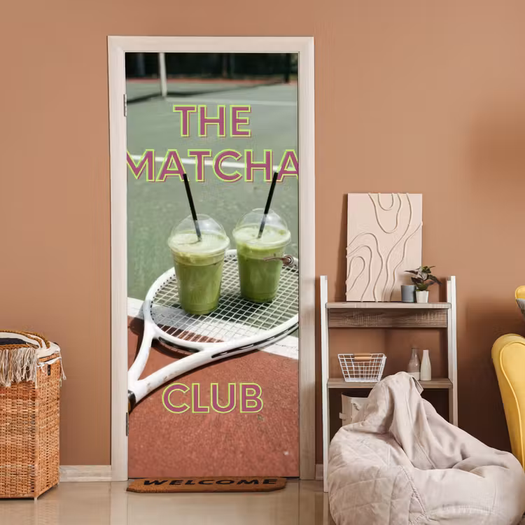 Deursticker - Matcha Club - Tennis - Matcha — 2