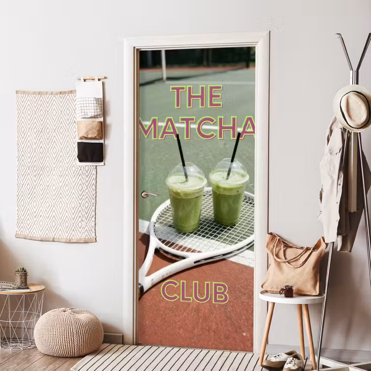Deursticker - Matcha Club - Tennis - Matcha — 8