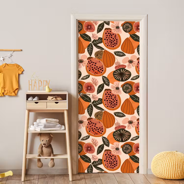 Deursticker - Papaja - Bloesem - Oranje — 6
