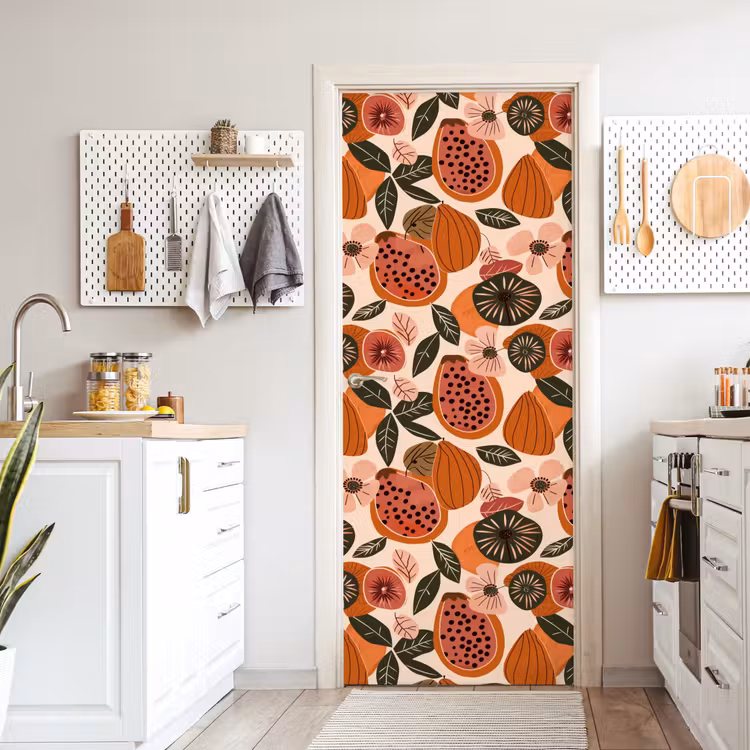 Deursticker - Papaja - Bloesem - Oranje — 7
