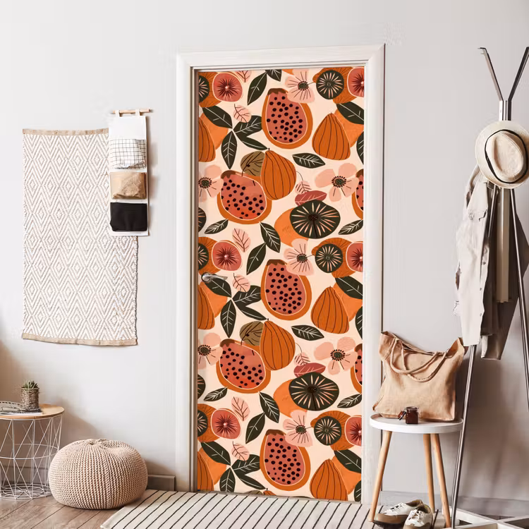 Deursticker - Papaja - Bloesem - Oranje — 8