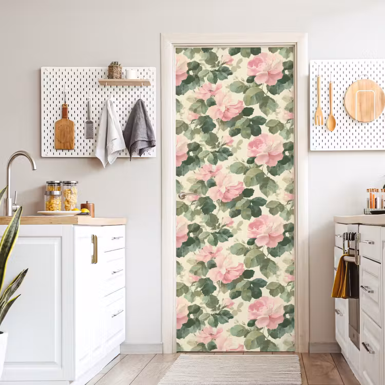 Deursticker - Rozen - Botanisch - Roze — 7