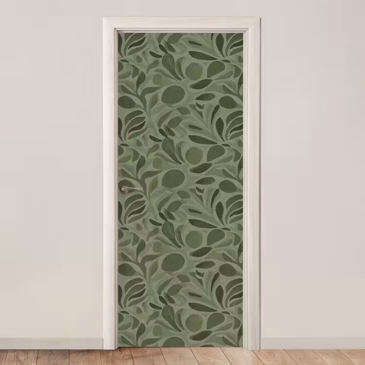Deursticker - Sereen - Bladeren - Groen — 1