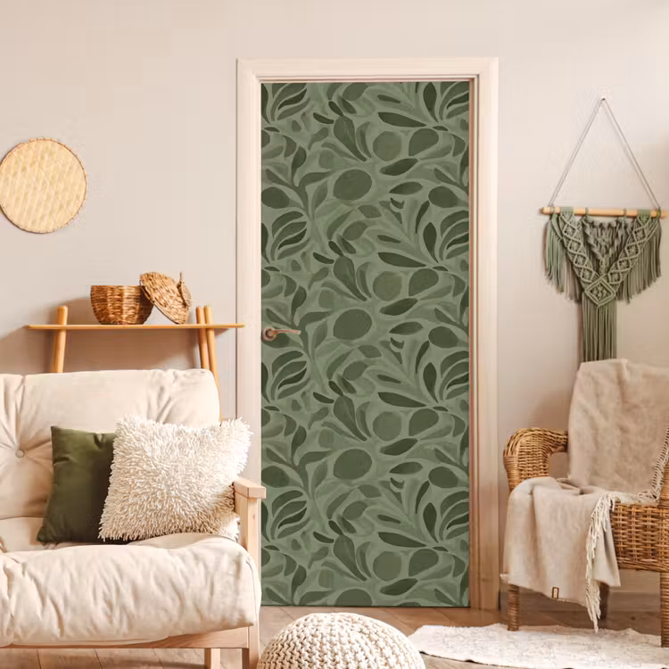 Deursticker - Sereen - Bladeren - Groen — 4