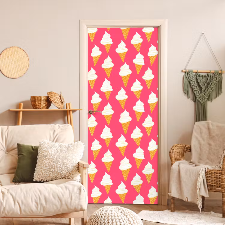 Deursticker - Softijs - Horentje - Roze — 4