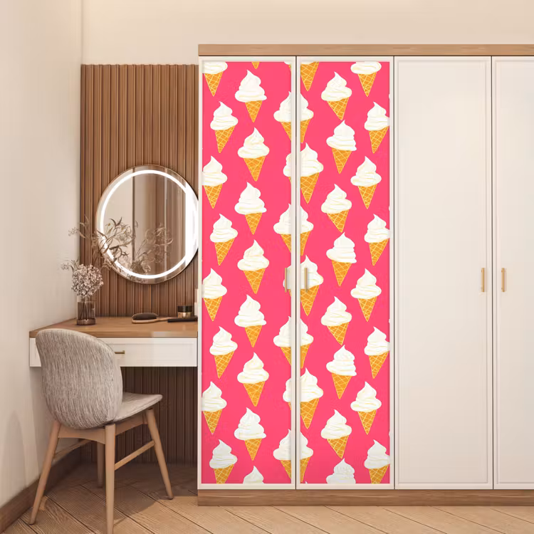 Deursticker - Softijs - Horentje - Roze — 5