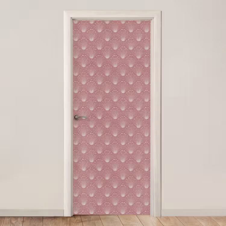 Deursticker - Trendy - Patroon - Roze — 1