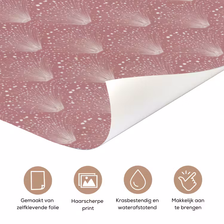 Deursticker - Trendy - Patroon - Roze — 3