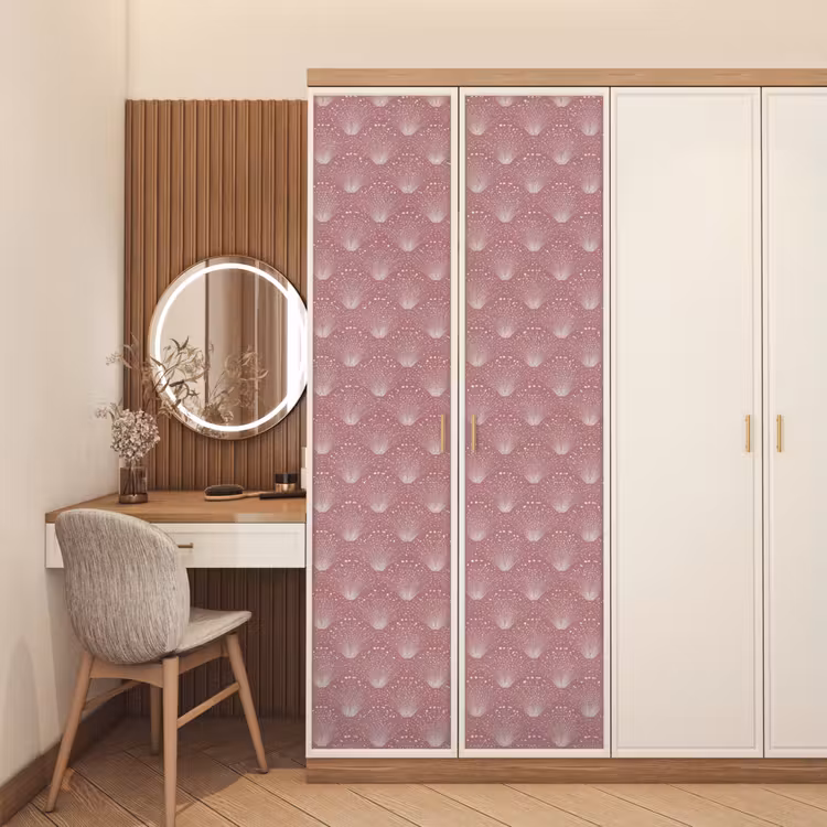 Deursticker - Trendy - Patroon - Roze — 5