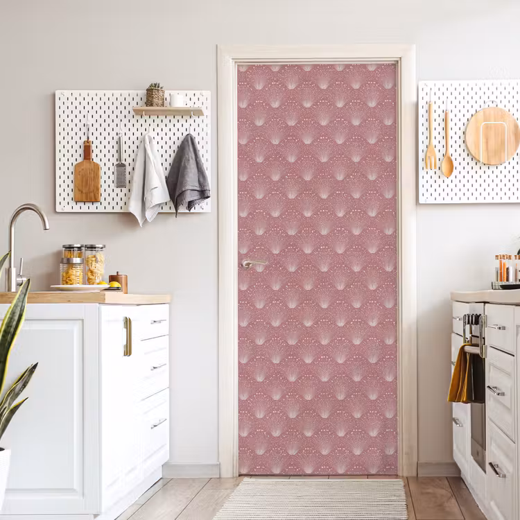 Deursticker - Trendy - Patroon - Roze — 7