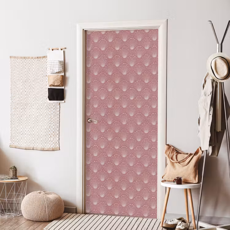 Deursticker - Trendy - Patroon - Roze — 8
