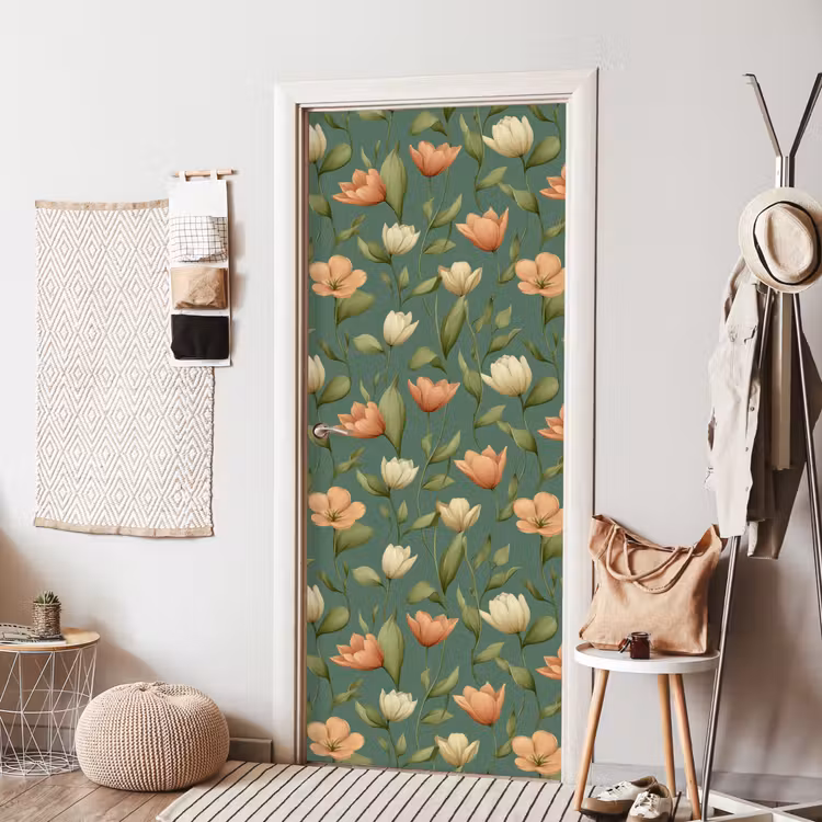 Deursticker - Tulpen - Botanisch - Groen — 8