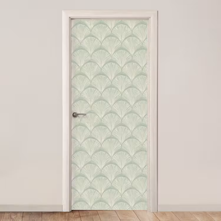 Deursticker - Waaiers - Patroon - Groen — 1