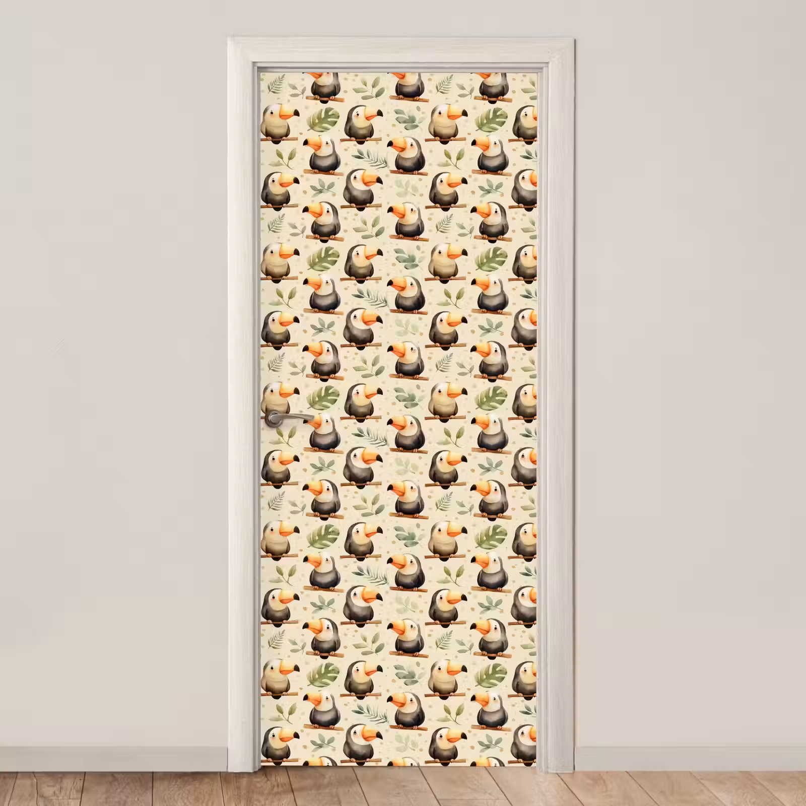 Deursticker - Toekans - Exotisch - Kleurrijk — 1