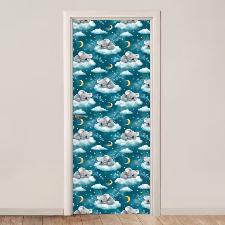 Deursticker - Koala's - Betoverend - Blauw — 1