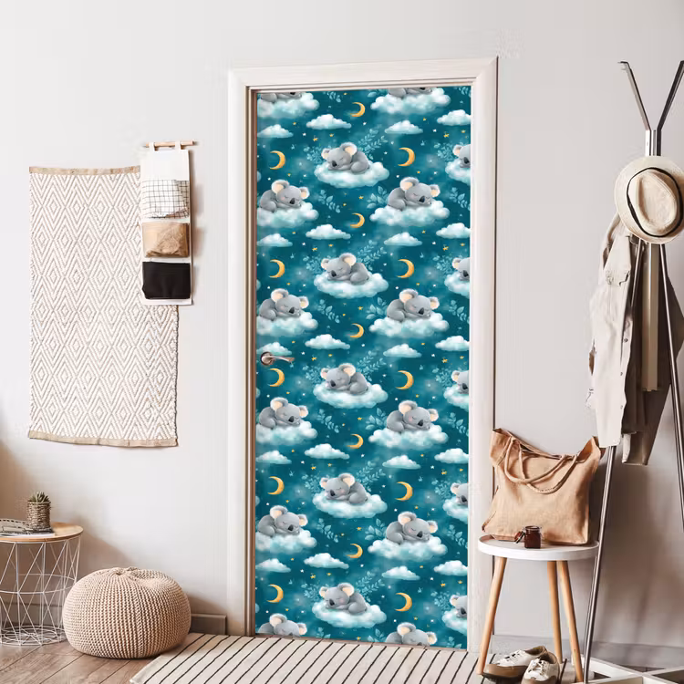 Deursticker - Koala's - Betoverend - Blauw — 8