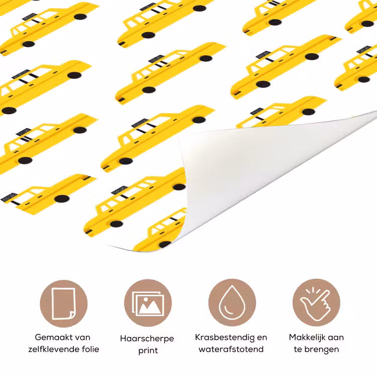 Deursticker - Taxi - Iconisch - Geel — 3
