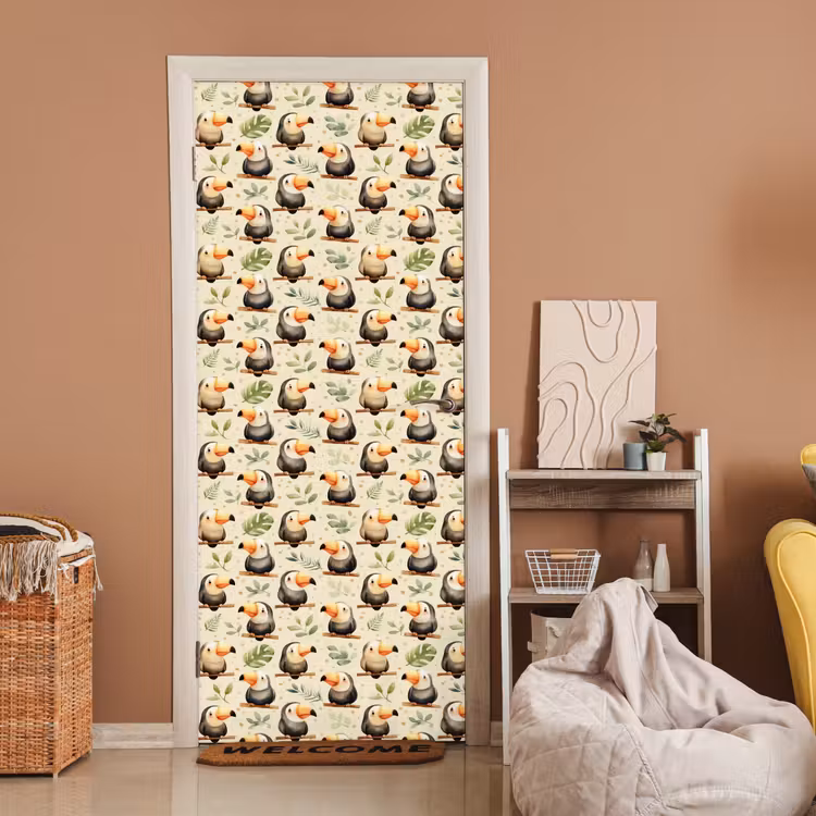 Deursticker - Toekans - Exotisch - Kleurrijk — 2