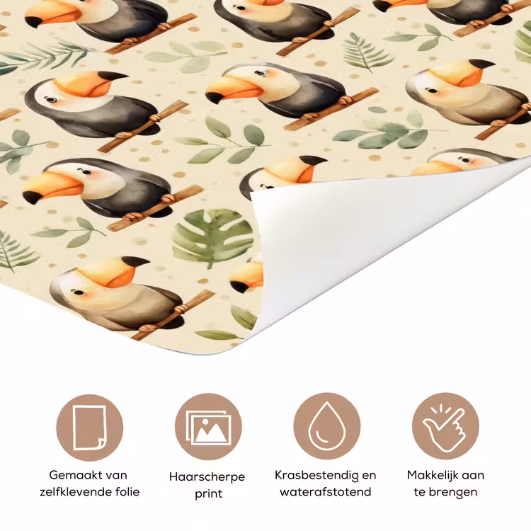 Deursticker - Toekans - Exotisch - Kleurrijk — 3