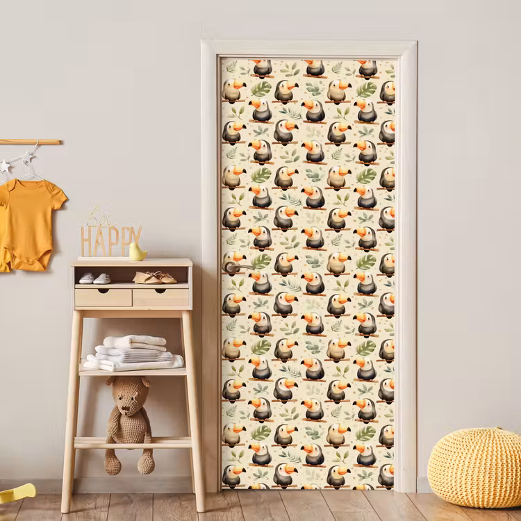 Deursticker - Toekans - Exotisch - Kleurrijk — 6