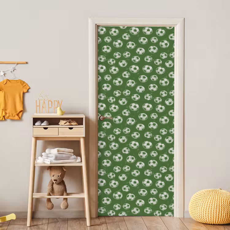 Deursticker - Voetbal - Sport - Groen — 6