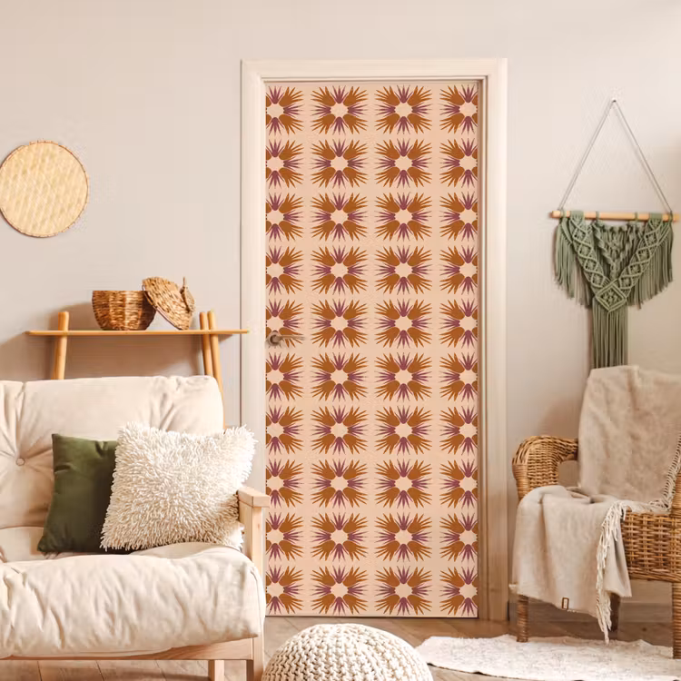 Deursticker - Ornament - Patroon - Oker — 4