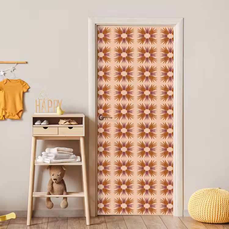 Deursticker - Ornament - Patroon - Oker — 6