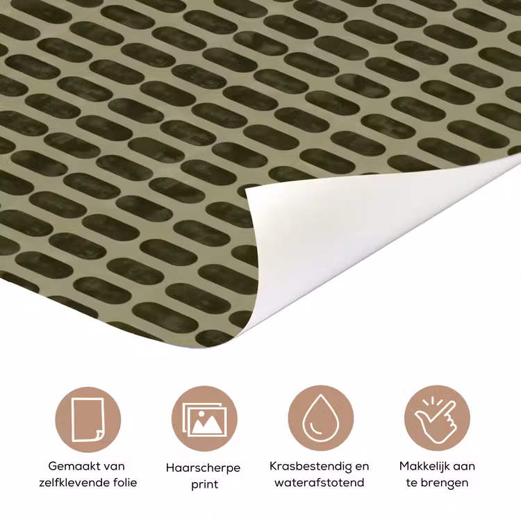 Deursticker - Ritmisch - Effect - Groen — 3