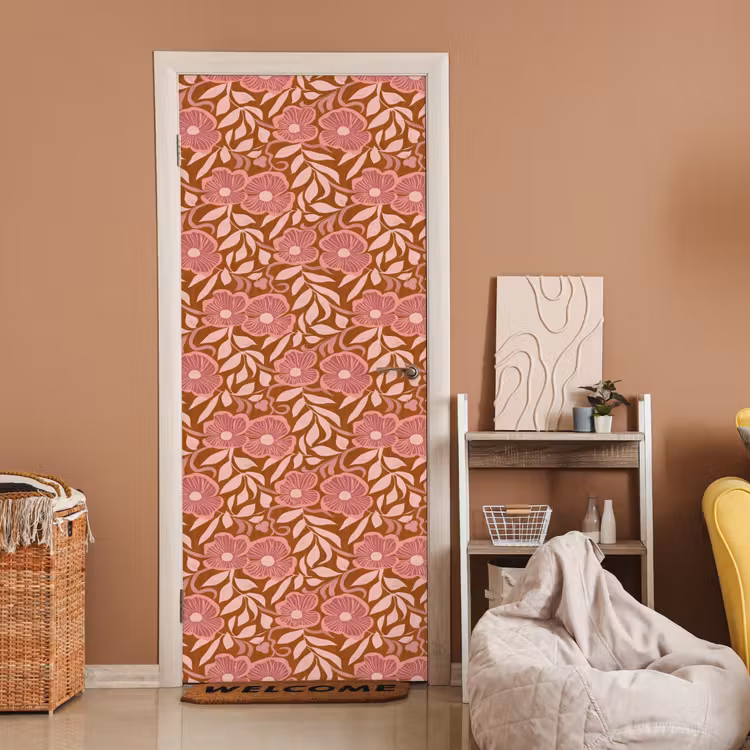 Deursticker - Sfeer - Bloemen - Roze — 2