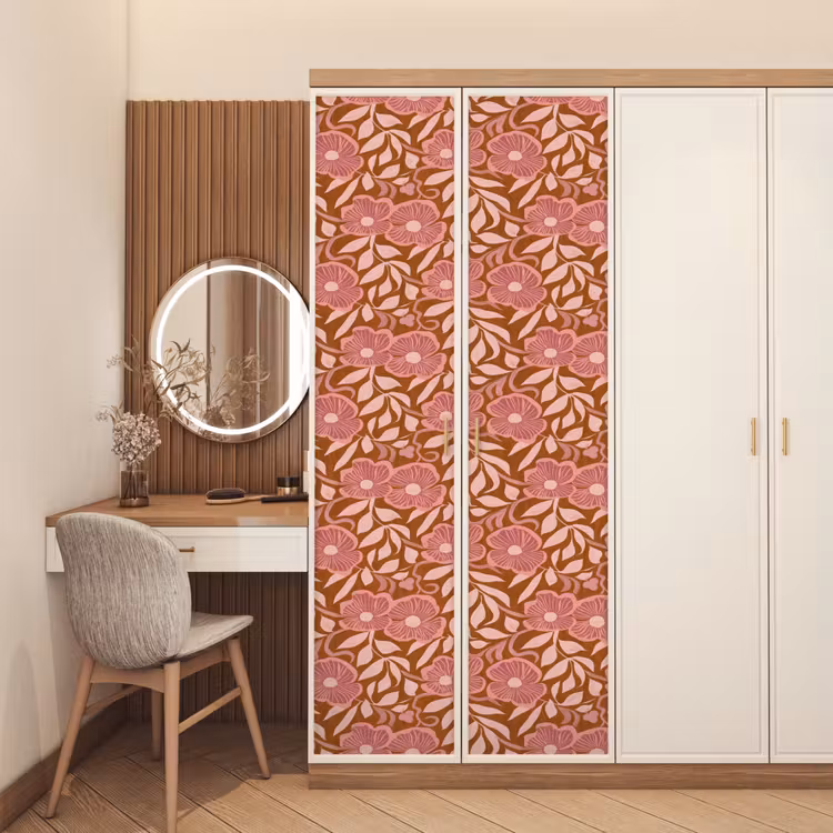 Deursticker - Sfeer - Bloemen - Roze — 5