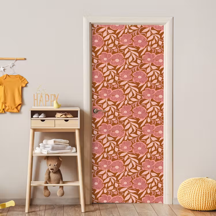 Deursticker - Sfeer - Bloemen - Roze — 6