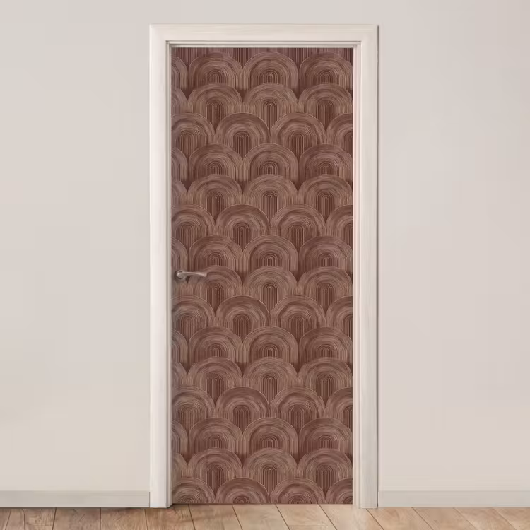 Deursticker - Ritmisch - Effect - Bruin — 1