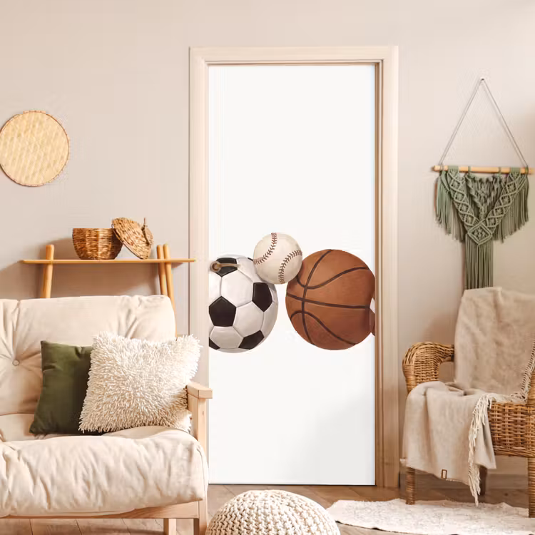 Deursticker - Sport - Ballen - Illustratie — 4