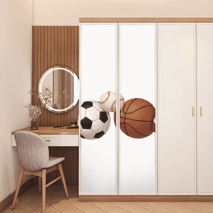 Deursticker - Sport - Ballen - Illustratie — 5