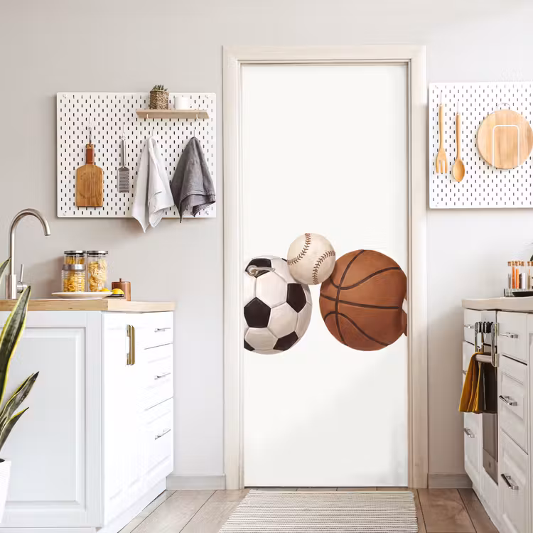 Deursticker - Sport - Ballen - Illustratie — 7