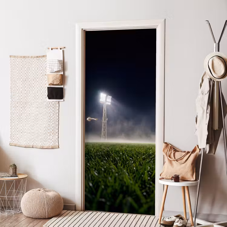 Deursticker - Stadion - Lichtmast - Sport - Nacht — 8