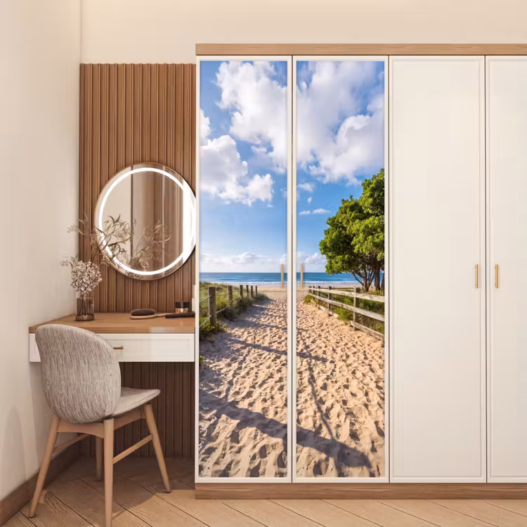 Deursticker - Strand - Zandpad - Oceaan - Natuur — 5