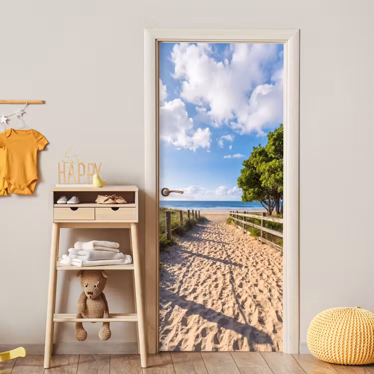 Deursticker - Strand - Zandpad - Oceaan - Natuur — 6
