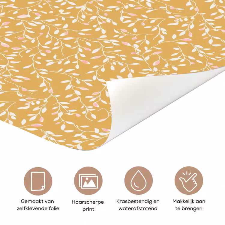 Deursticker - Takjes - Patroon - Oker — 3