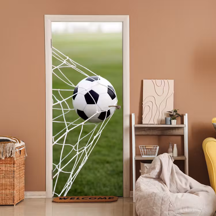 Deursticker - Voetbal - Goal - Net - Sport — 2