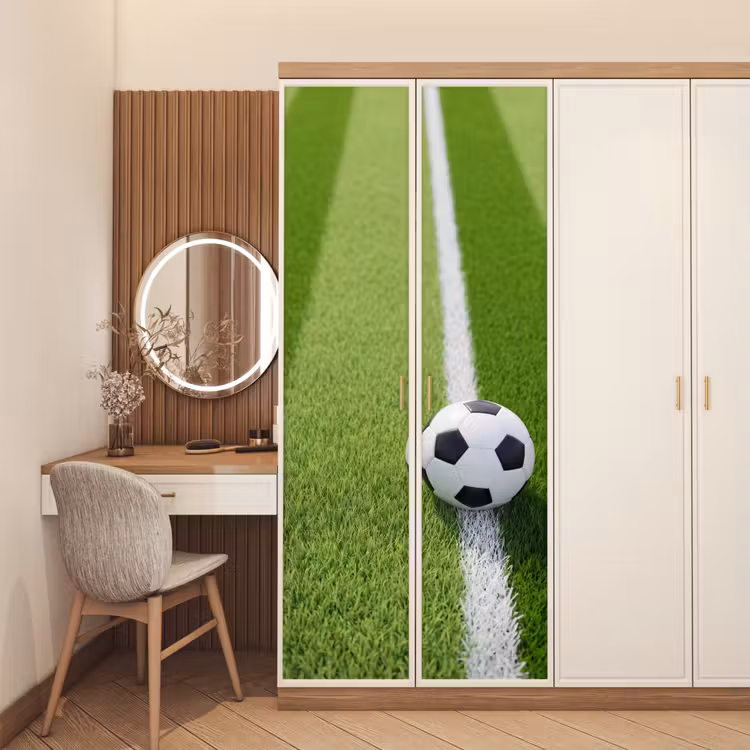 Deursticker - Voetbal - Grasveld - Sport - Groen — 5