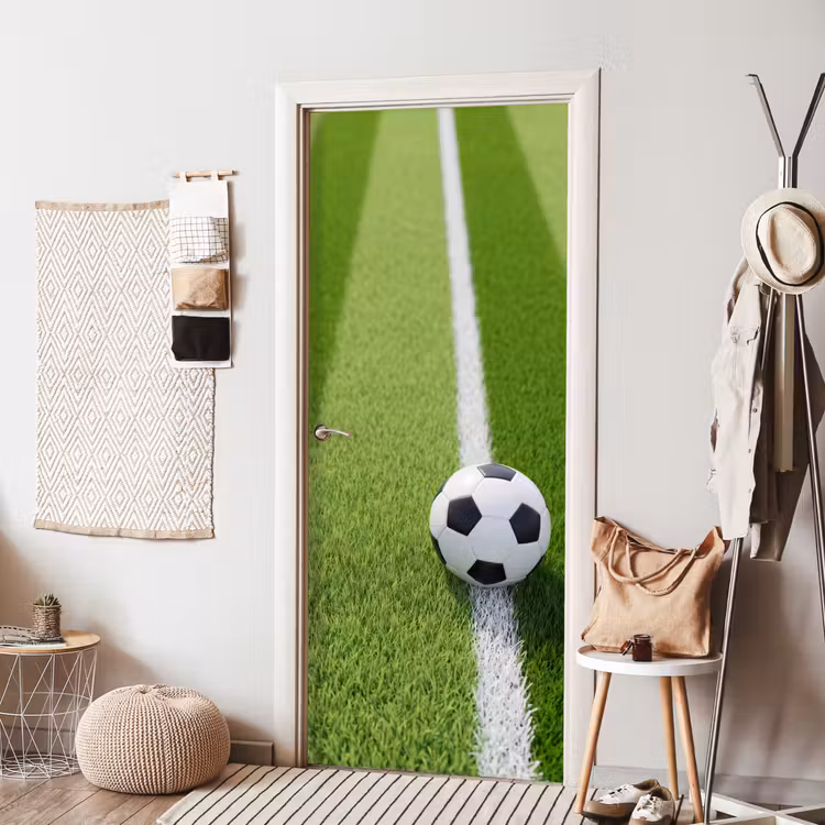 Deursticker - Voetbal - Grasveld - Sport - Groen — 8